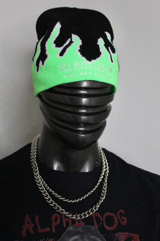 ⚡ Green Flame Beanie - Free Shipping